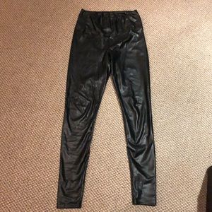 Wilfred Daria leather tights